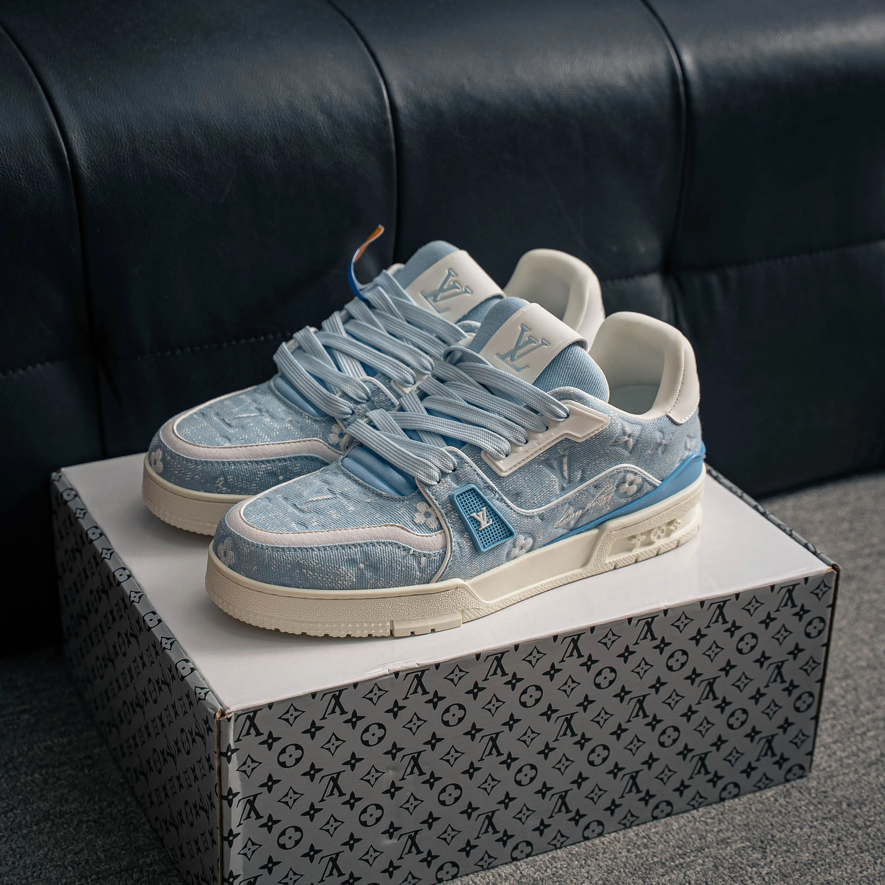 【L 2 】 Premium LV Classic New Arrival ✦ 1:1 ， ， ✦ Cowhide Leather Shoes ， LOGO ✦ + ，